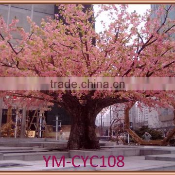 evolving large artificial cherry blossom tree outdoor for Christmas decor