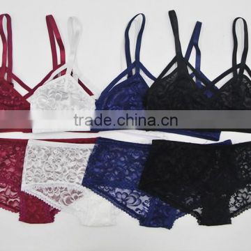 Four colors plus size bra set/wholesale bra set