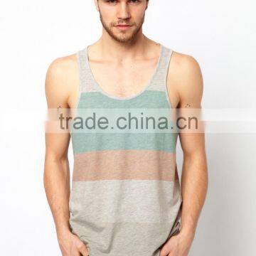 Racer Back Stripe Tank Top