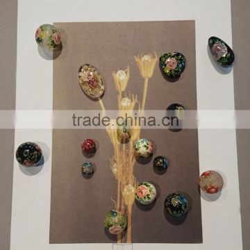 Handmade and Reliable Plastic Decal Beads Ornamental Beads for Jewelry , OEM Available