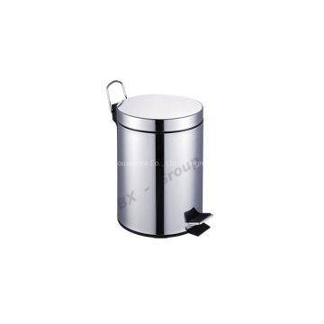 Hot wholesale stainless steel 30 litre round step can with bucket trash bin