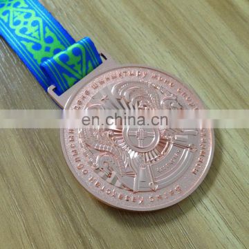 2016 hot selling excellent quality gold/ silver / copper plating metal medal with factory wholesale price