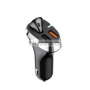JOYROOM car charger with wireless earphone dual USB fast chargers for phone charger car