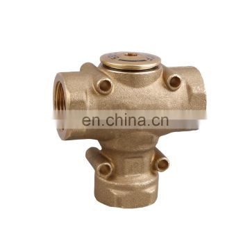 3 Way DN25 Brass Anti-Condensation Mixing Valve  For Protect Solid Fuel Boilers