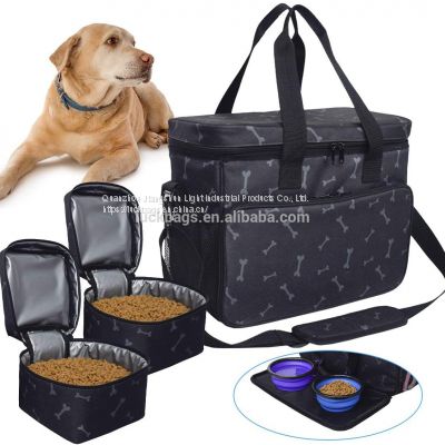 Weekend Travel walking carrier,Storage Pouch with Shoulder Strap,600D Oxford Tote for Puppy Dog