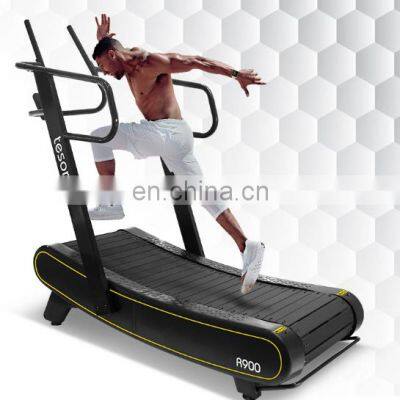 China low price green running machine  Assault exercise equipment High-intensity Interval Training Curved treadmill & air runner