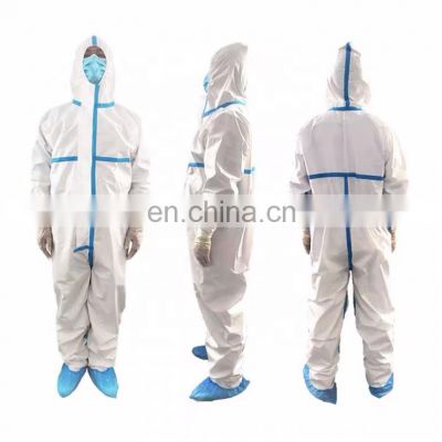 Disposable CE Cat III Type 3B/4B/5B/6B Full Body Ppe Personal Antistatic EN 1149 for Hospital Medical Protective Coverall