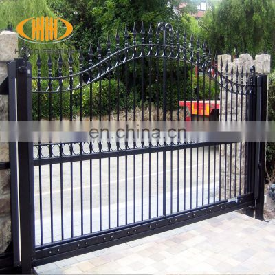 High quality best price unclimbable steel fence gate designs simple