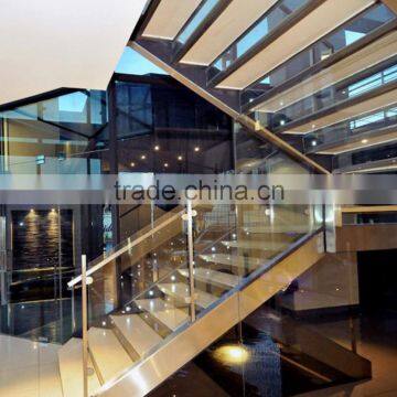 China factory High quality mordern glass stairs