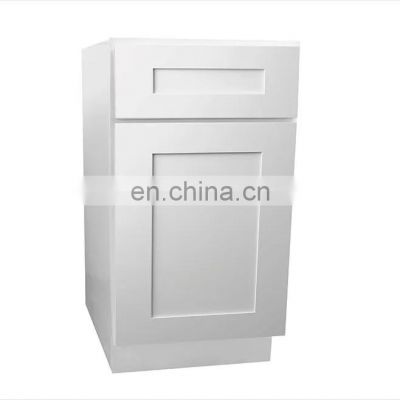 Free Sample Door Panel Kitchen Cabinet Accessories Modular White Shaker Solid Wood Kitchen Cabinets for Home Furniture