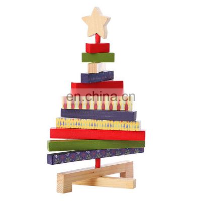 vitalucks new design DIY wooden Christmas tree decoration for Kids