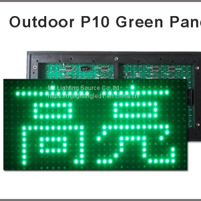 Outdoor led P10 display module digital display moving sign display board LED board Green Color