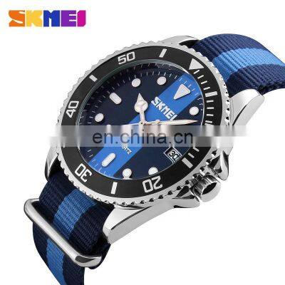 Nylon strap skmei products 9133 low price western watch quartz brand name watches