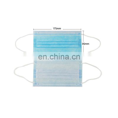 Disposable 3- Ply Surgical Non Woven BFE 99% 3 Ply Medical Earloop Face Mask TYPE II TYPE IIR