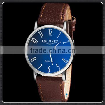 Hot Sale Luxury Custom Leather Watch With Latest Style Quartz Watch