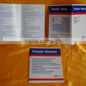 advertising brochure with saddle stitch binding