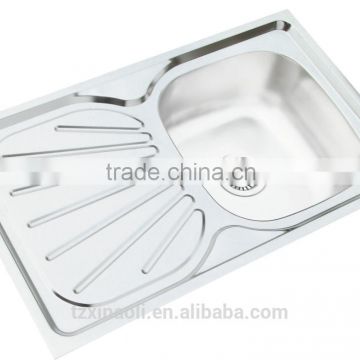 single bowl single tray stainless steel kitchen sink(80*50*15cm)