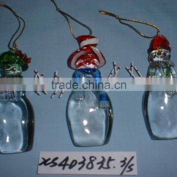 clear polyresin snowman ornaments.