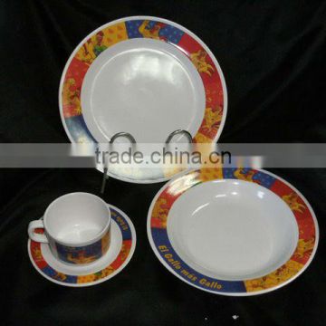Melamine dinnerware set 4ps/set