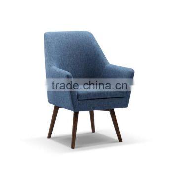 Living room leisure fabric chair,wood frame chair