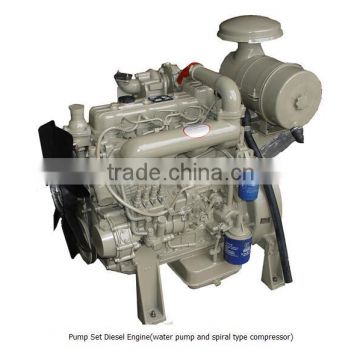 Pump Set Diesel Engine(water pump and spiral type compressor)