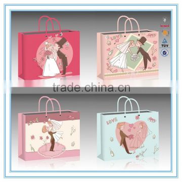 2015 New design wedding paper bag gift paper bag shopping paper bag