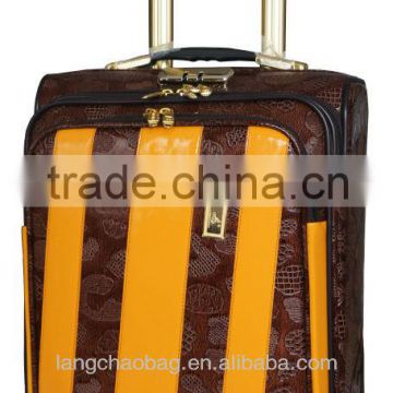 yellow material fashion travel time luggage