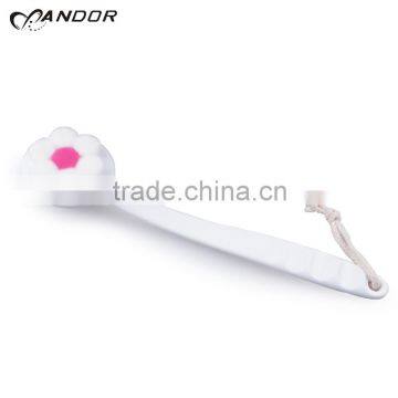 Woman detachable long plastic handle body brush