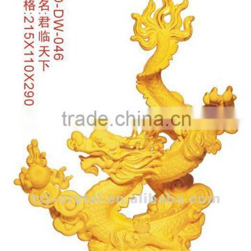 Gold bearing decoration model Placer Gold crafts dragon model business gift