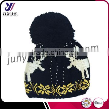 Fashion ladies winter elk knitting beanie hat wholesale designer hats Support small orders(Accept the design draft)