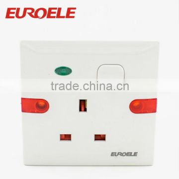 White ABS faceplate more 15A 3 pinmodular electrical sockets