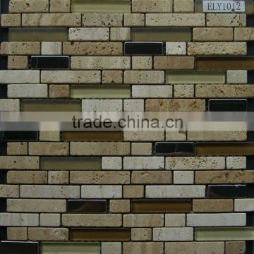 Stone Mosaic Mix Glass and Steel ELY1012