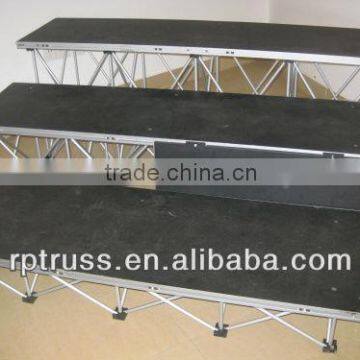 folding aluminum portable stage for stage system