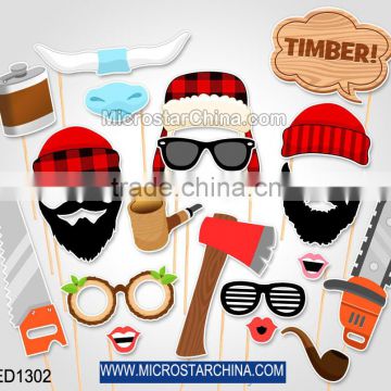 TIMBER word party decoration photo props