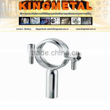 Ss304/316 Food Grade Pipe Hanger / Stainless Steel Adjustable Pipe Support