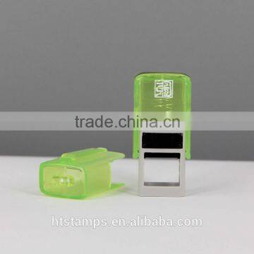 New Epress Lovely Transparent Colors Self-inking Promotional Mini Plastic Stamper