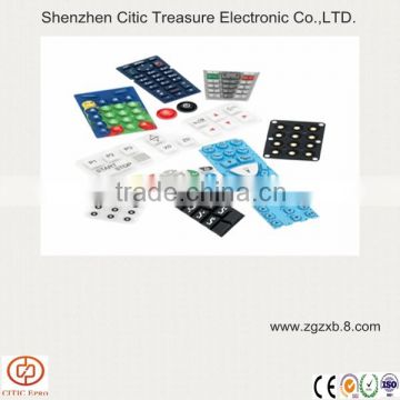 Carbon silicone rubber keypads