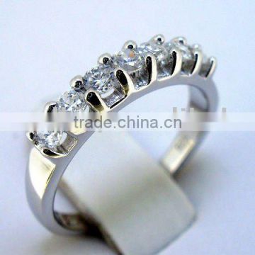 925 sterling silver ring with cz QCR117