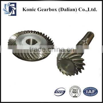 Superior high precision customized helical bevel gear for marine Machine