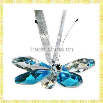 Wholesale Crystal Glass Butterfly Ornaments For 2014 New Year Gifts