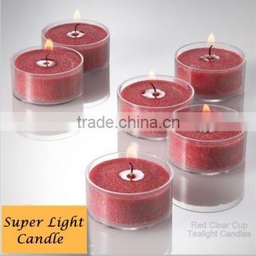 mini PVC cup paraffin tealight candle