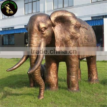 Bronze or brass elephant statue for garden sculpture