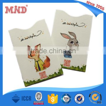 MDBS57 Aluminum foil passport credit card protector rfid blocking card sleeve