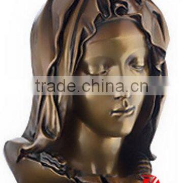 Bronze virgin mary garden statues head sculptures