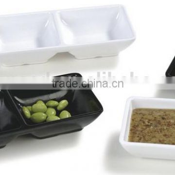 solid color clear melamine soy sauce container for restaurant