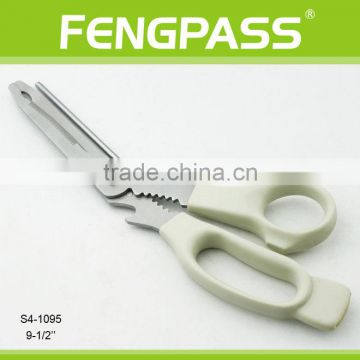 S4-1095 9-1/2" Inch 2CR13 Stainless Steel With PP Handle Multi Purpose Fish Cutting Scissors Brand Names