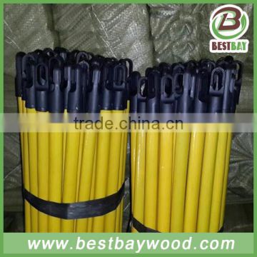 PVC coated wooden broom handle with thread Wooden broom stick / wood handle /