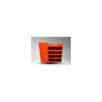 Full View Heavy Duty Cardboard Display Stand Red Five Layers Display Shelves