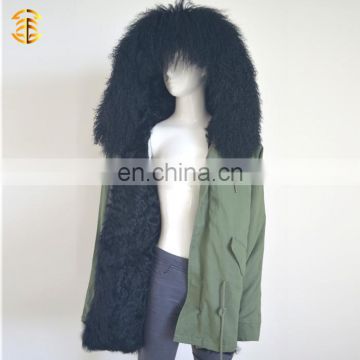 Wholesale China Mongolian Women or Men Jacket Parka with Fur