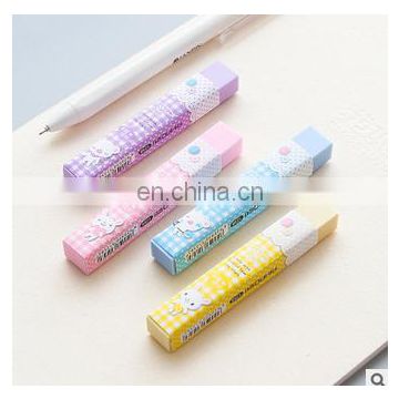 stationery supplies kawaii cartoon Pencil erasers for office school kids prize writing drawing